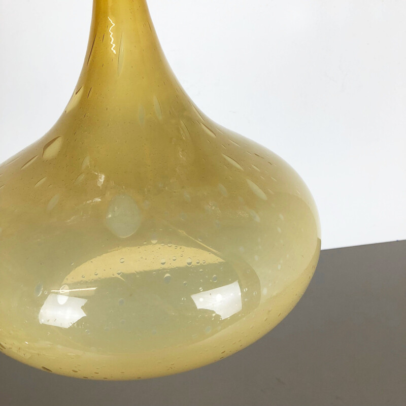 Lámpara colgante oriental vintage en cristal original de Doria Lights, Alemania 1970
