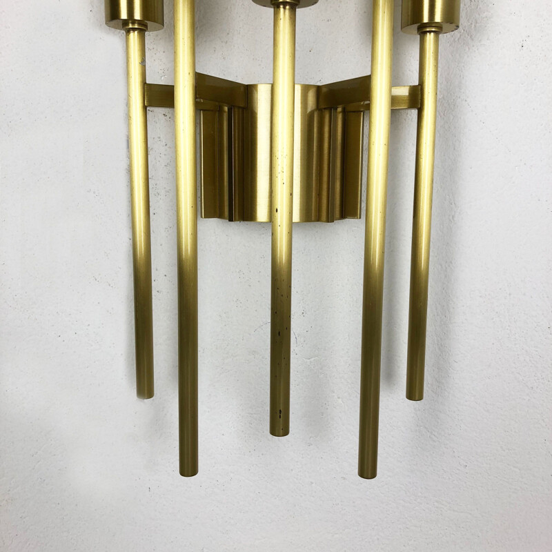 Vintage brass wall lamp, Italy 1970