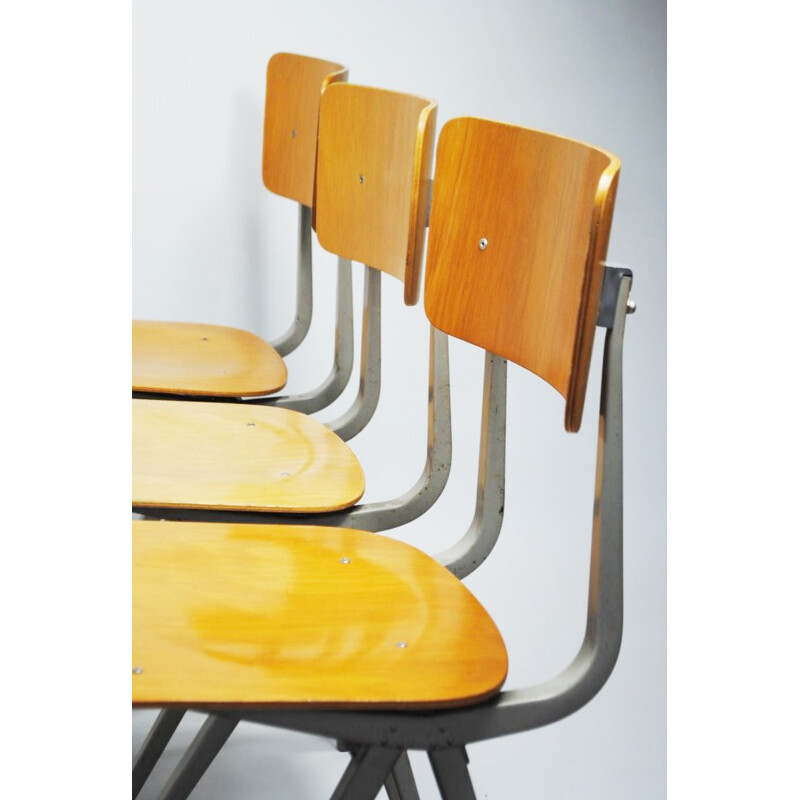 Set of 6 Arhend de Cirkel "Result" chairs, Friso KRAMER - 1950s