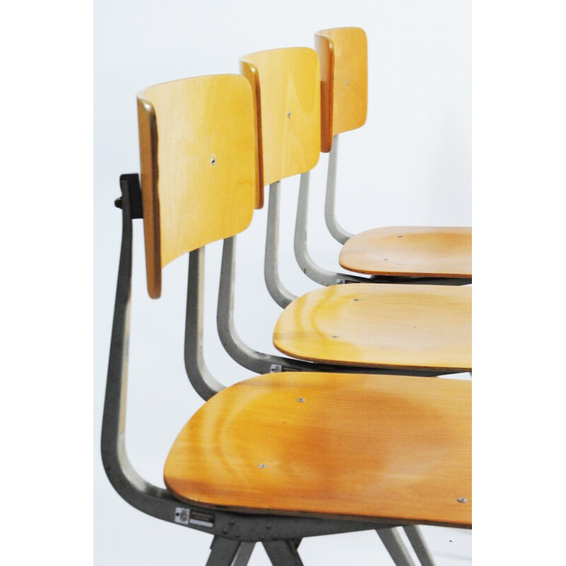 Set of 6 Arhend de Cirkel "Result" chairs, Friso KRAMER - 1950s