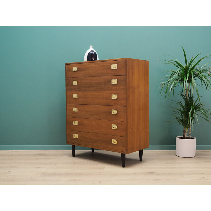 Vintage Scandinavian design teak chest of drawers 60 70