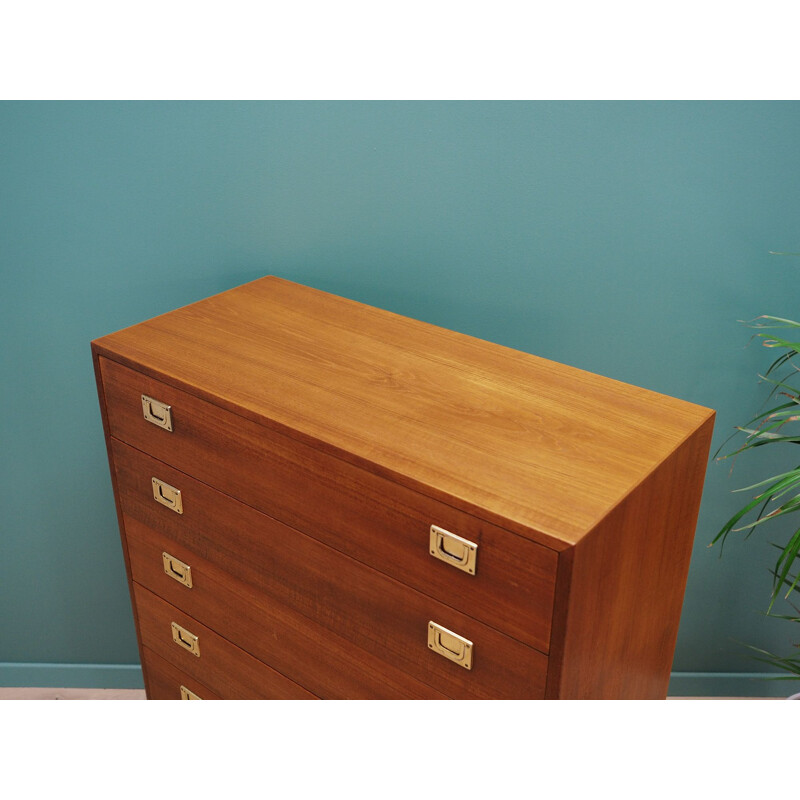 Vintage Scandinavian design teak chest of drawers 60 70