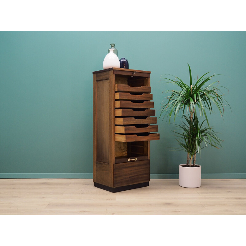 Vintage mahogany veneer chest of drawers 60 70