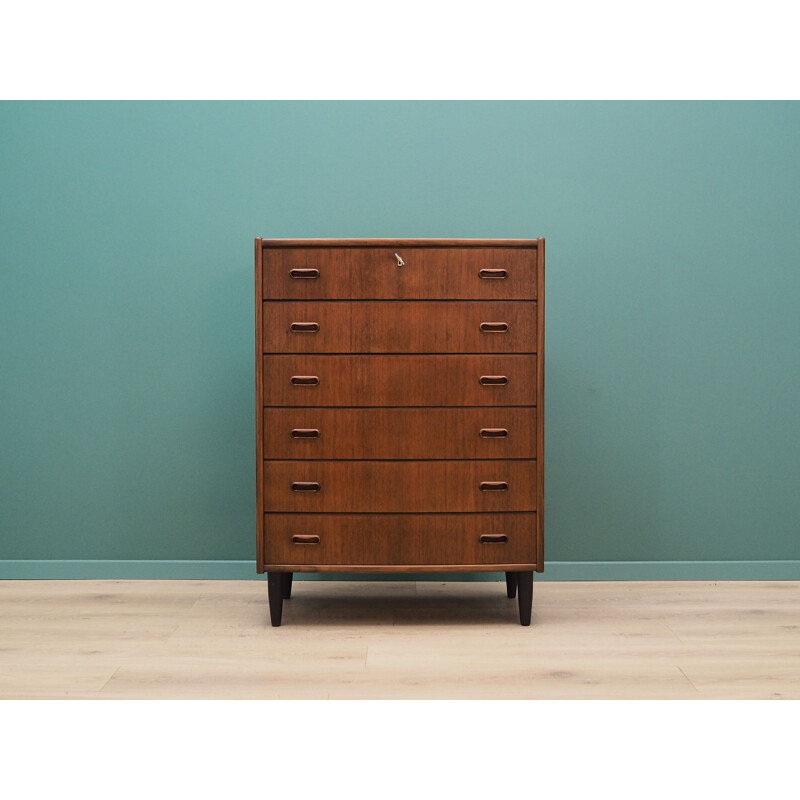 Vintage Scandinavian design teak chest of drawers 60 70 