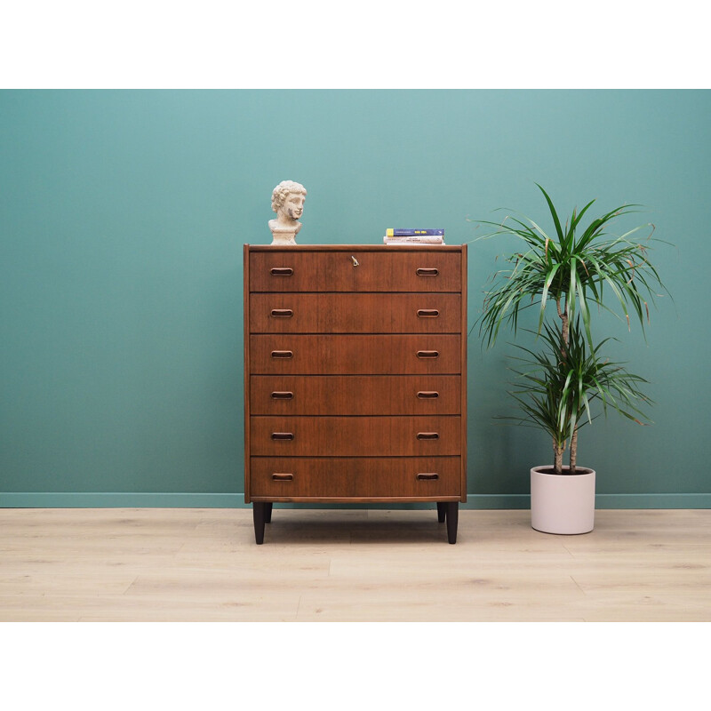 Vintage Scandinavian design teak chest of drawers 60 70 