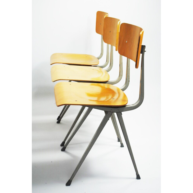 Set of 6 Arhend de Cirkel "Result" chairs, Friso KRAMER - 1950s