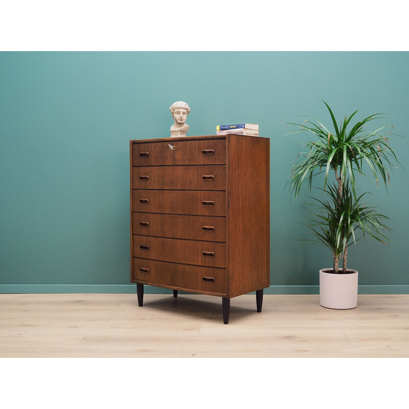 Vintage Scandinavian design teak chest of drawers 60 70 