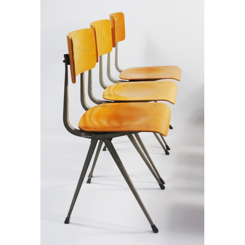 Set of 6 Arhend de Cirkel "Result" chairs, Friso KRAMER - 1950s