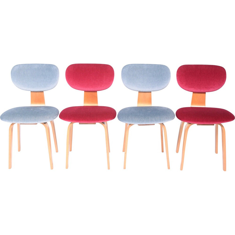 Set of 4 "SB03" Pastoe chairs, Cees BRAAKMAN - 1960s