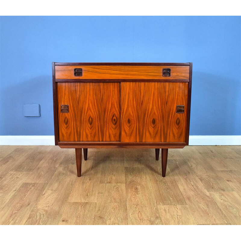 Danish Rosewood Two Door Sideboard Cabinet Mid Century 1960s