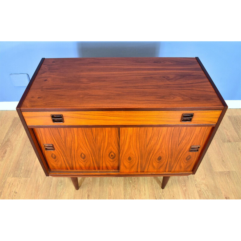 Danish Rosewood Two Door Sideboard Cabinet Mid Century 1960s