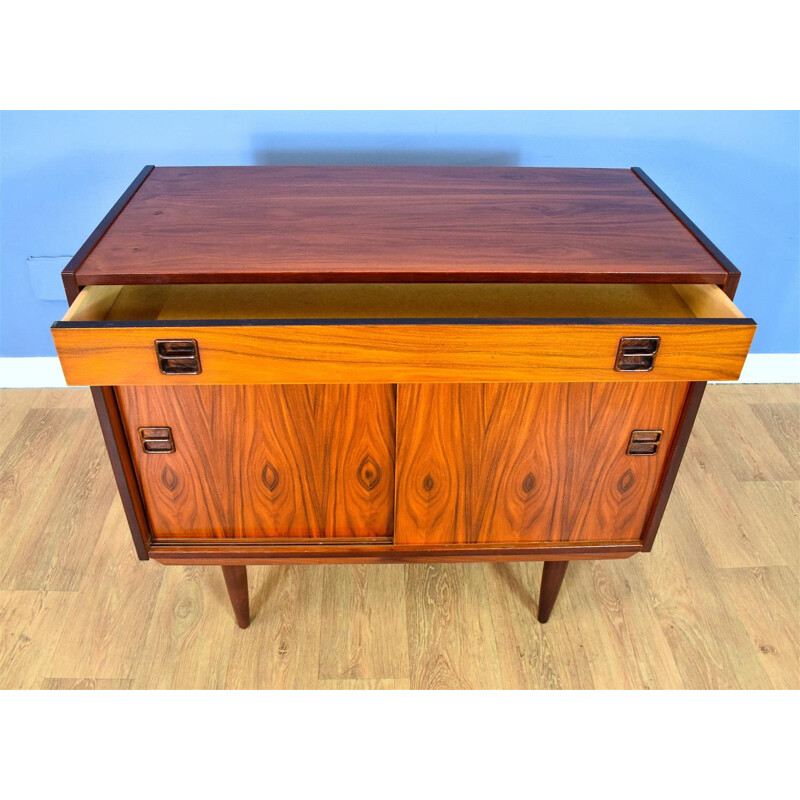 Danish Rosewood Two Door Sideboard Cabinet Mid Century 1960s