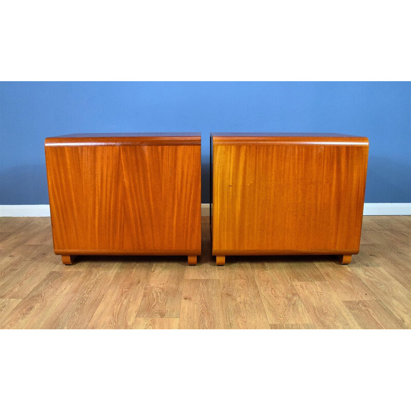 Pair of  Danish Teak Office Pedestals Cabinets Chests Mid Century with Drawers