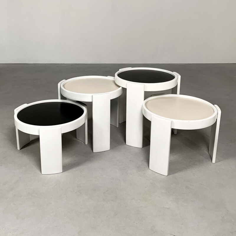 Nesting Tables by Gianfranco Frattini for Cassina, 1970s