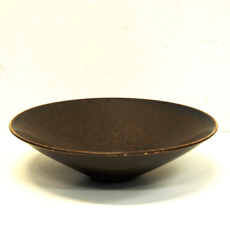 Vintage glazed ceramic bowl by Carl Harry Stålhane, Sweden 1950