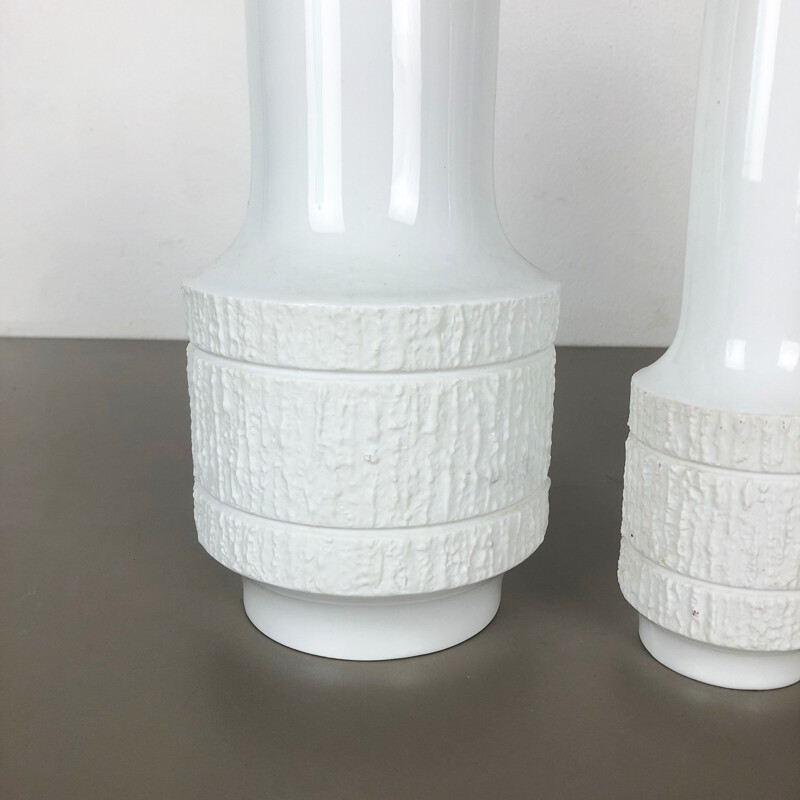 Conjunto de 3 vasos de porcelana vintage de Richard Scharrer para Thomas, Alemanha 1970