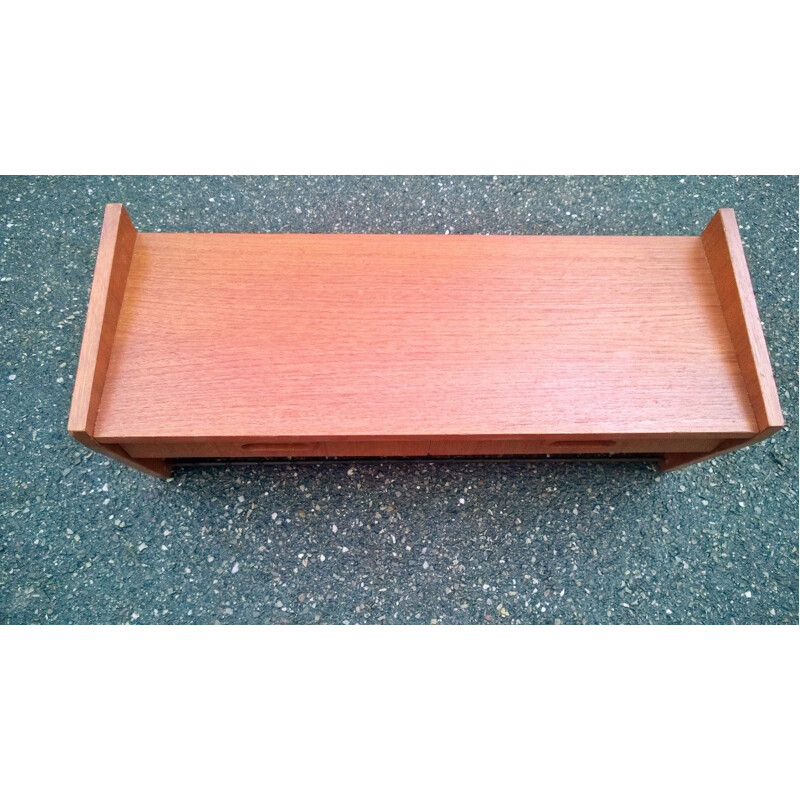 Vintage teak wall shelf