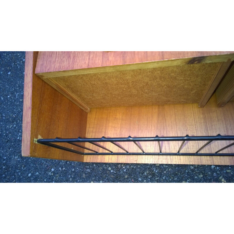 Vintage teak wall shelf