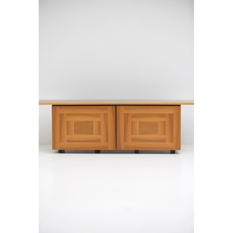 Vintage Sheraton Sideboard with Sliding Doors by Giotto Stoppino for Acerbis