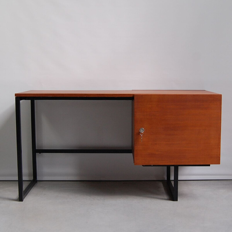 Vintage modernist desk by Pierre Guariche for Meurop