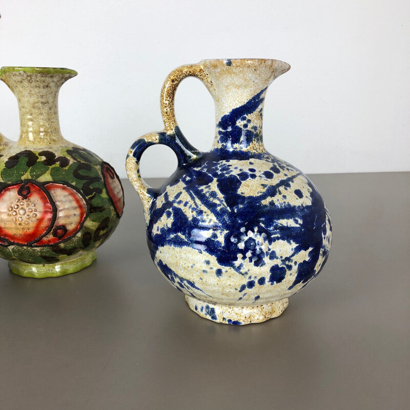 Set of 3 Original Ceramic Studio Pottery Vase by Marei Ceramics, Germany