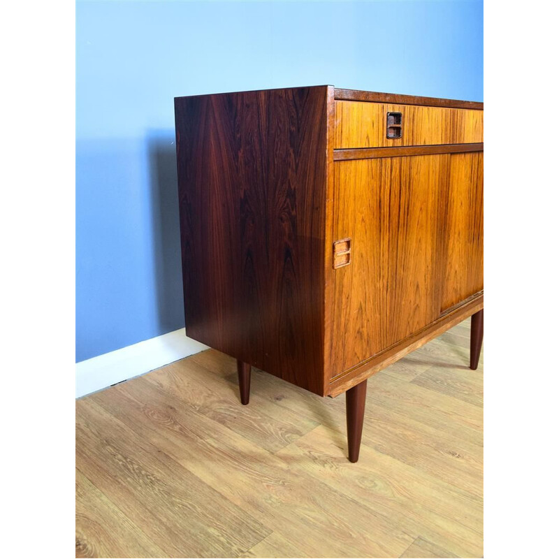 Danish Rosewood Two Door Sideboard Cabinet Mid Century 1960s 70s