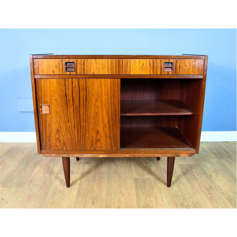 Danish Rosewood Two Door Sideboard Cabinet Mid Century 1960s 70s