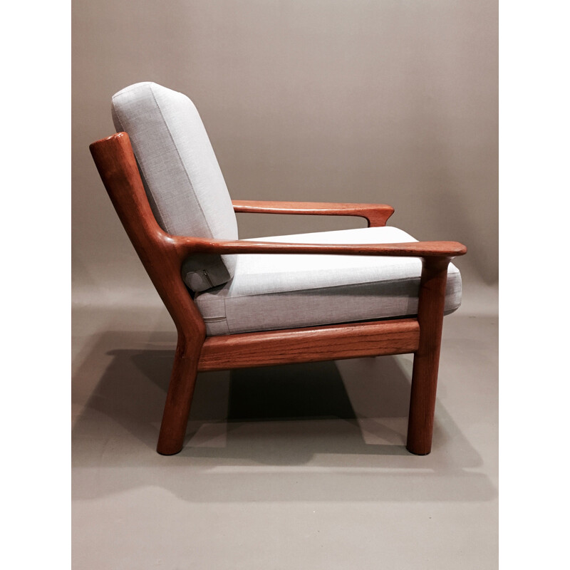 Vintage teak armchair, 1950s