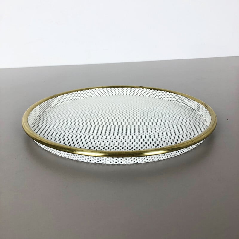 Vintage metal tray "Rigituelle", France 1960