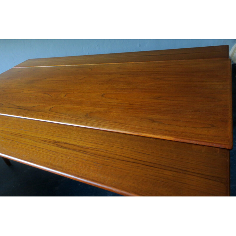 Vintage Teak Adjustable Dining Table by Kai Kristiansen, 1960s