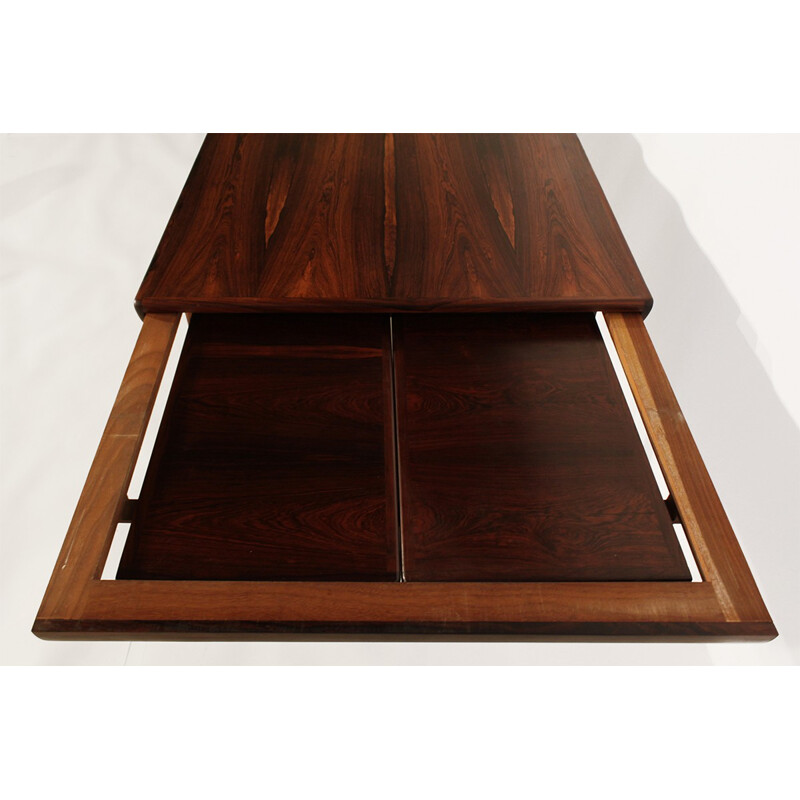 Faarup Mobelfabrik rosewood dining table, Ib-Kofod LARSEN - 1960s