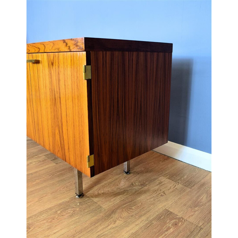 Vintage Rosewood and Brass Sideboard, 1970s