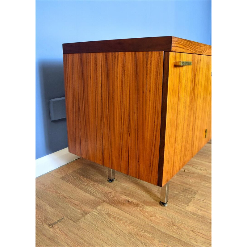 Vintage Rosewood and Brass Sideboard, 1970s