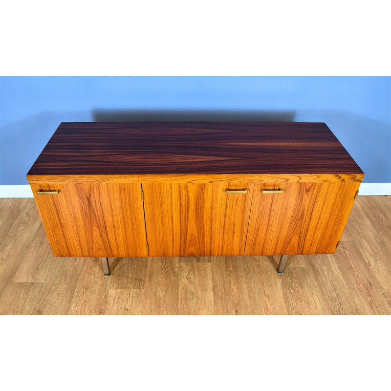 Vintage Rosewood and Brass Sideboard, 1970s