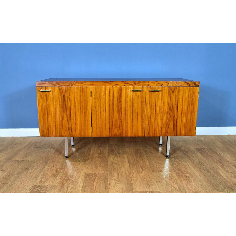 Vintage Rosewood and Brass Sideboard, 1970s