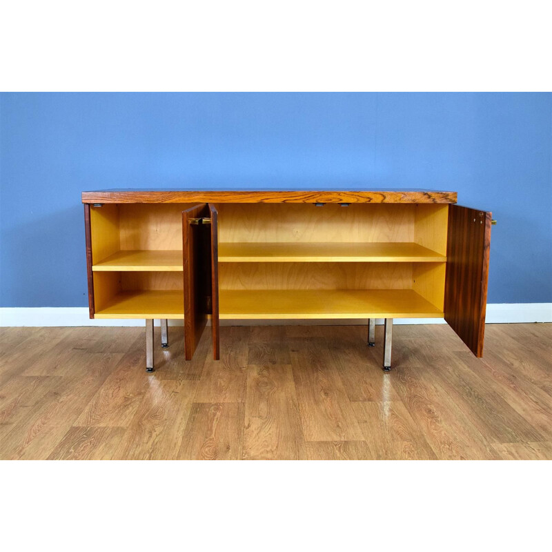 Vintage Rosewood and Brass Sideboard, 1970s