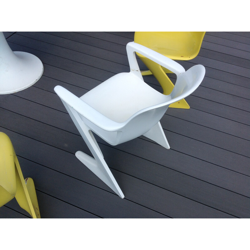 Ensemble de mobilier de terrasse vintage composé de 4 fauteuils de Ernst Moeckl pour Horn, 1960