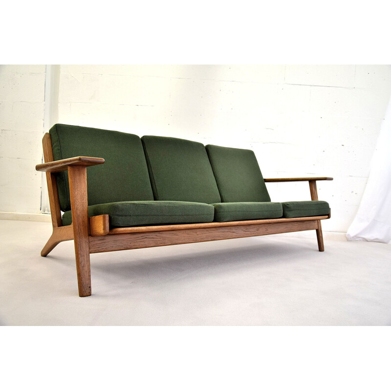 Vintage Oak Sofa GE 290 by Hans Wegner for GETAMA