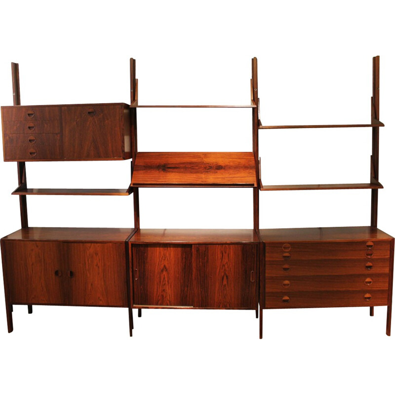 Scandinavian storage system in rosewood - 1960s