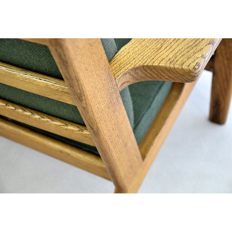 Vintage Oak Armchair GE290 by Hans Wegner  for GETAMA