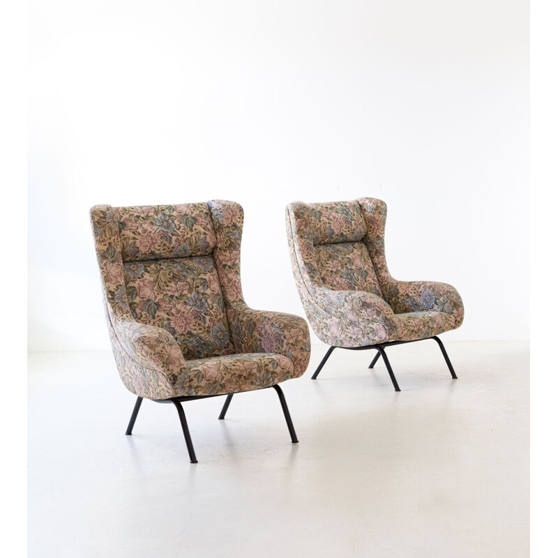 Pair of Italian Vintage Armchairs, 1950 