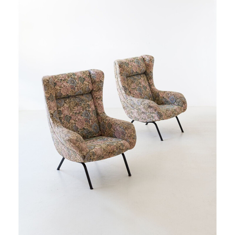 Pair of Italian Vintage Armchairs, 1950 