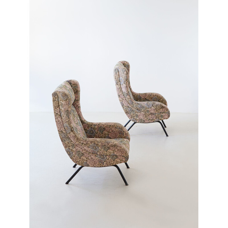 Pair of Italian Vintage Armchairs, 1950 