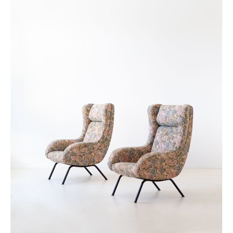 Pair of Italian Vintage Armchairs, 1950 