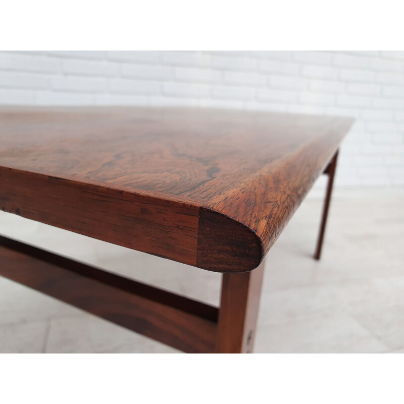 Vintage Danish coffee table, Capella series, by Illum Wikkelsø, 1970