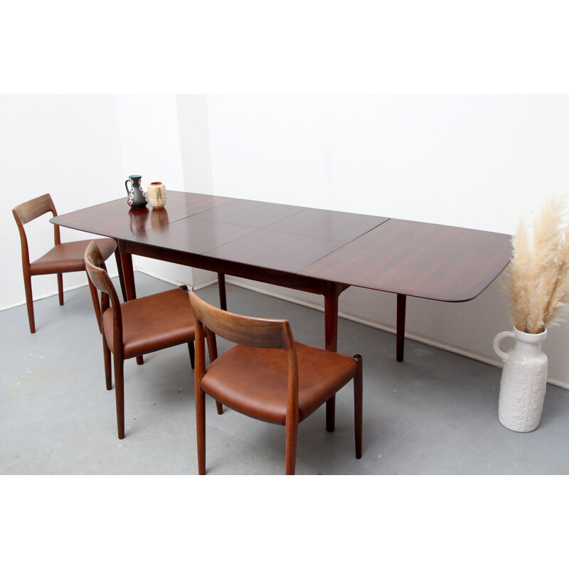 Lübke extensible dining table in rosewood - 1960s