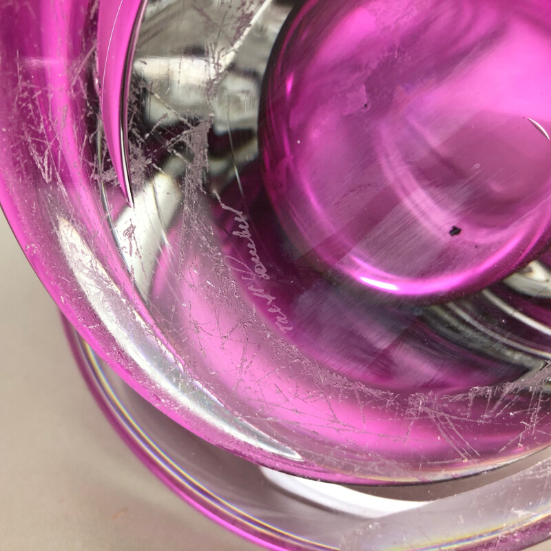 Lampe de table vintage en cristal
