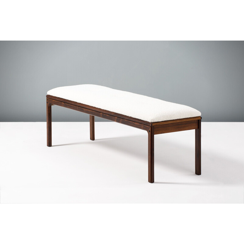 Danish rosewood vintage bench, 1960s