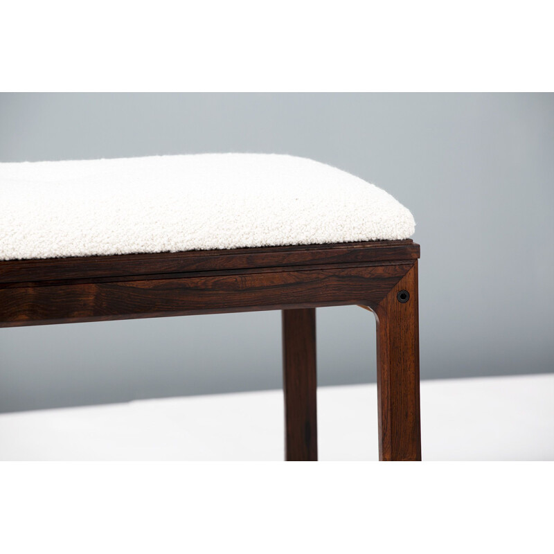 Danish rosewood vintage bench, 1960s