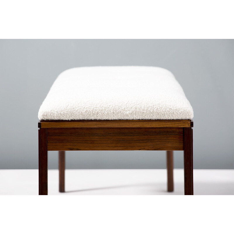 Danish rosewood vintage bench, 1960s